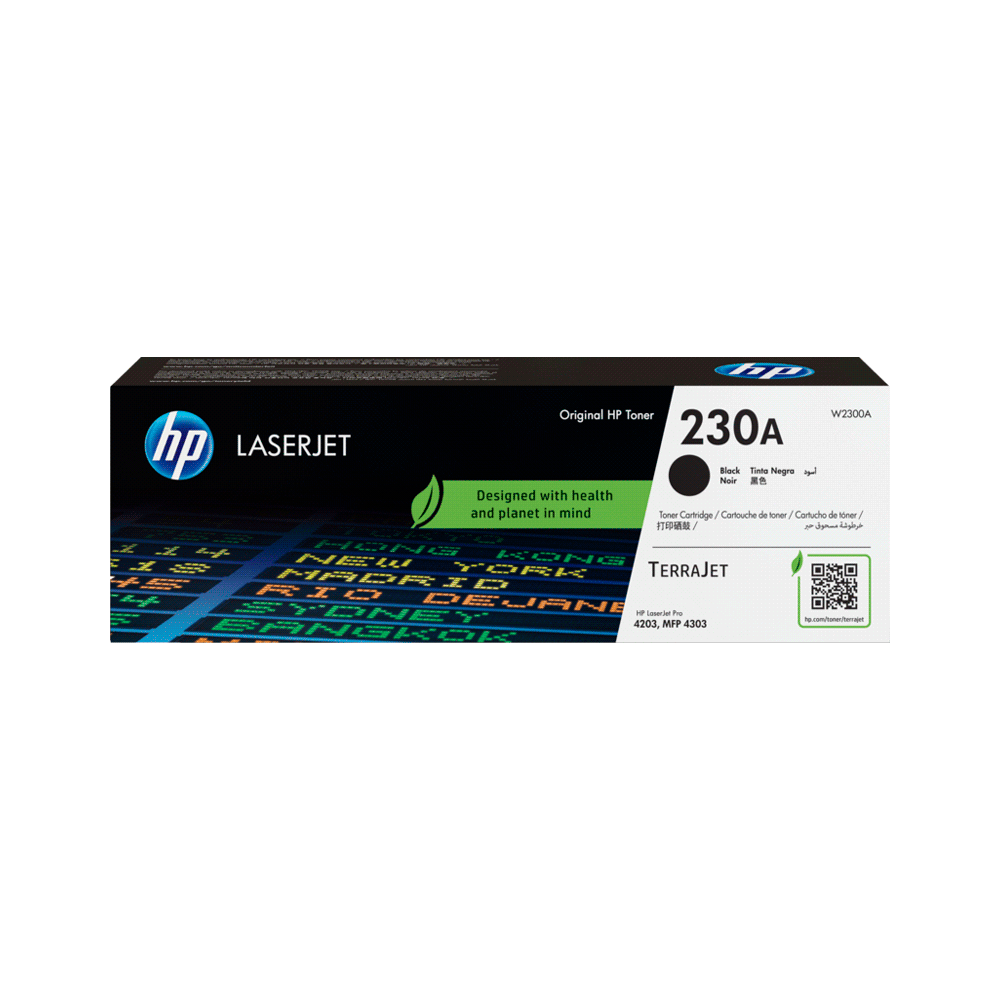 Toner hp 230a negro w2300a 4203/mfp 4303