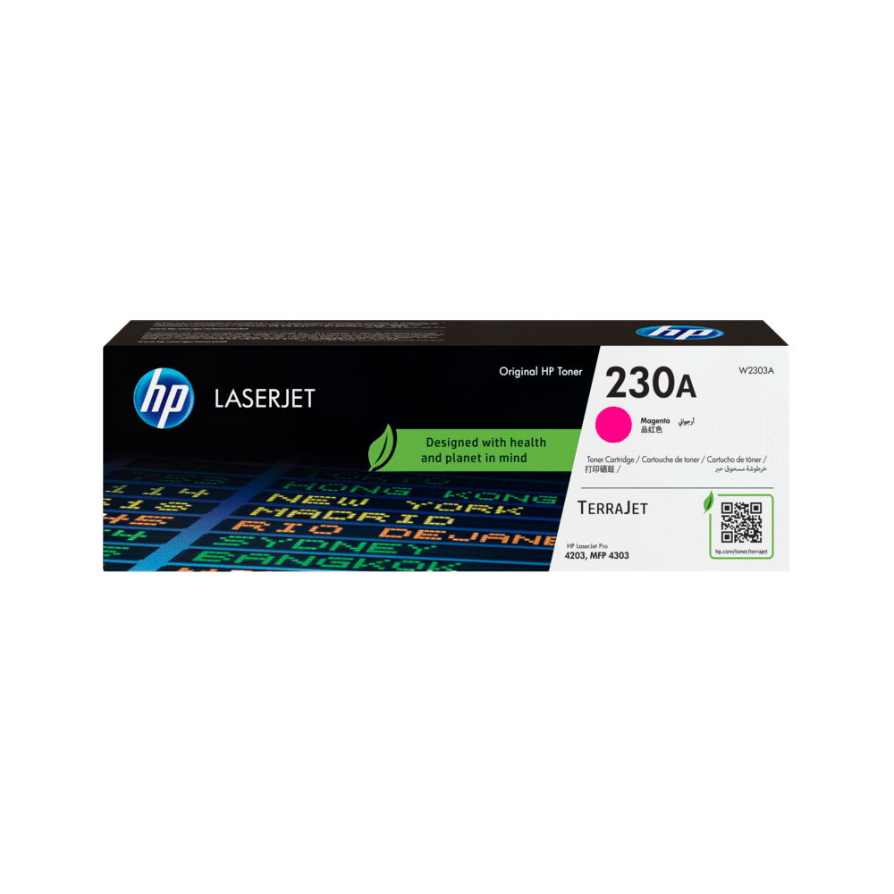 Toner hp 230a magenta w2303a 4203/mfp 4303