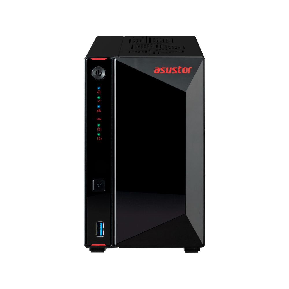 Almacenamiento nas asustor as5402t qc2.0/2bay/4gb/2-gblan/hdmi/4m2/3usb3.2