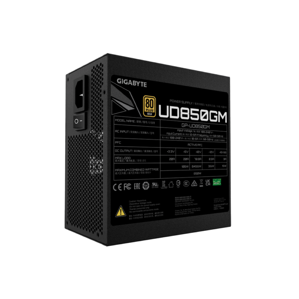 Fuente 850w gigabyte 80plus gold full modular gp-ud850gm