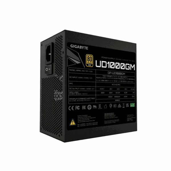 Fuente gigabyte 1000w 80plus gold full modular gp-ud1000gm - Imagen 4