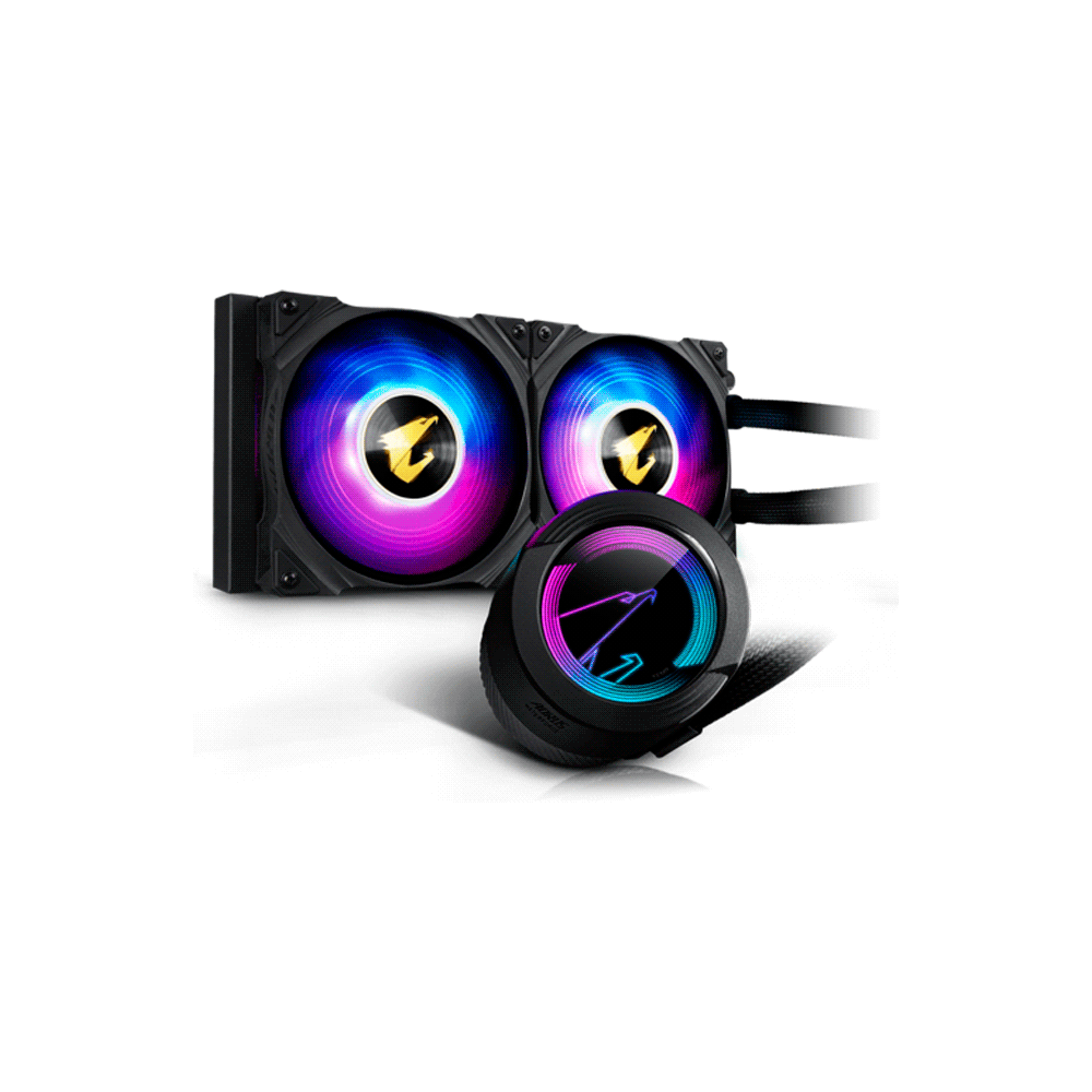 Cooler p/cpu aorus argb waterforce 240 2 ventiladores rgb fusion 2.0