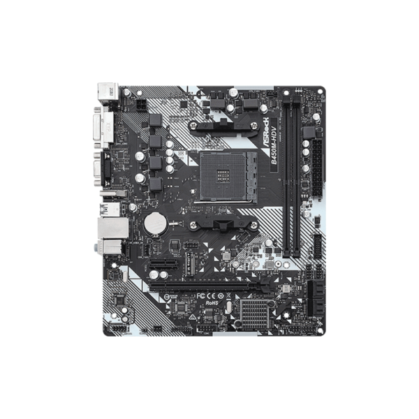 Mb am4 b450m-hdv asrock v/s/r/hdmi/dvi/ddr4/usb3.2/matx