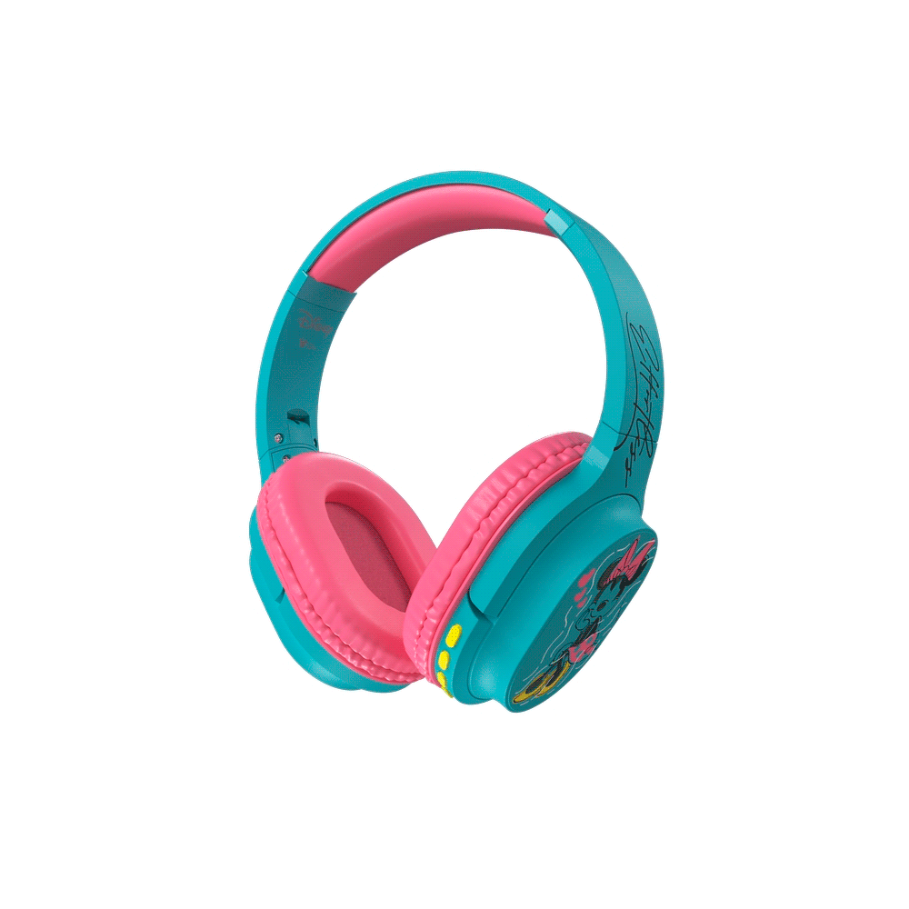 Auricular con microfono xtech xth-d660mm minnie mouse kids/bt/mic/turquesa