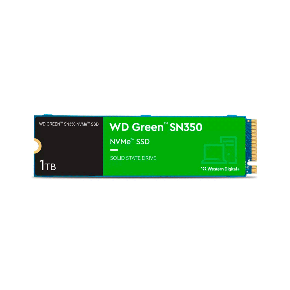 Ssd m.2 pcie 1tb western digital sn350 nvme wds100t2g0c 2400/1850