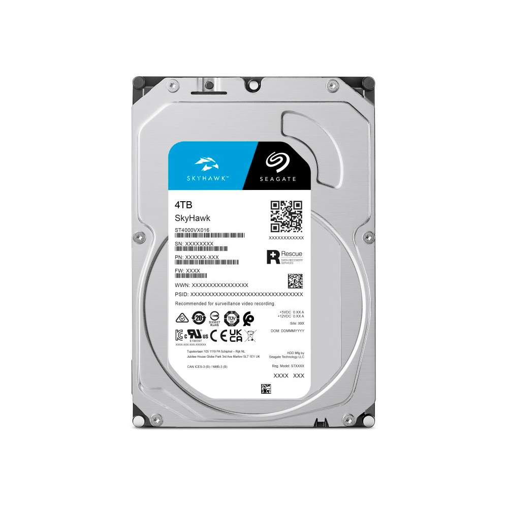 Disco duro sata3  4tb seagate skyhawk 5400 256mb st4000vx016 surveillance