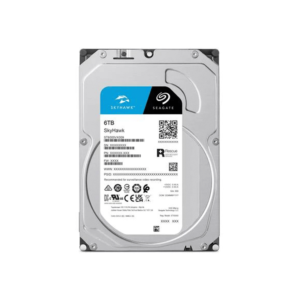 Disco duro sata3 6tb seagate skyhawk 5400 256mb st6000vx009 surveillance