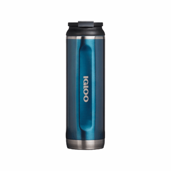 Botella termica igloo 600ml azul moderno c/tapa 71073