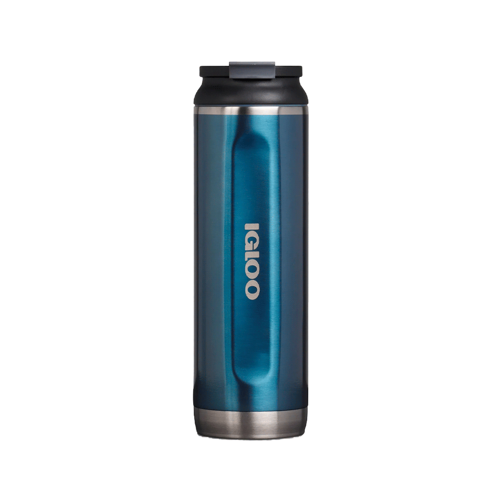 Botella termica igloo 600ml azul moderno c/tapa 71073