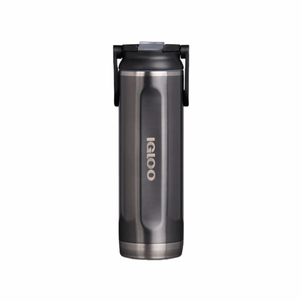 Botella termica igloo 600ml negro c/manija 71085