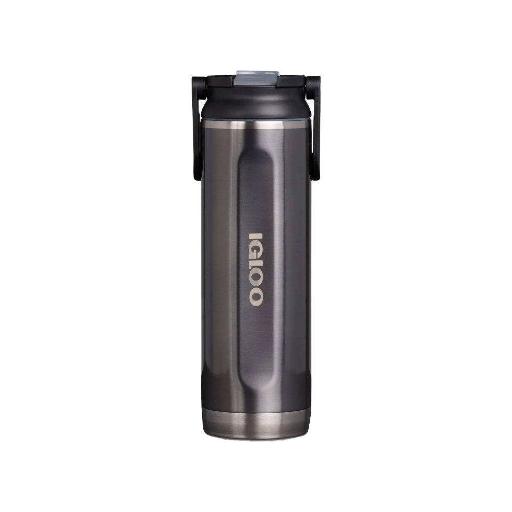 Botella termica igloo 600ml negro c/manija 71085