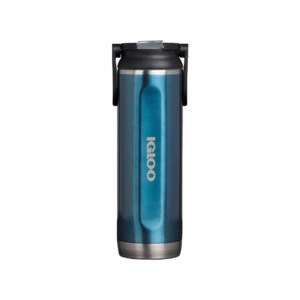 Botella termica igloo 600ml azul moderno c/manija 71086