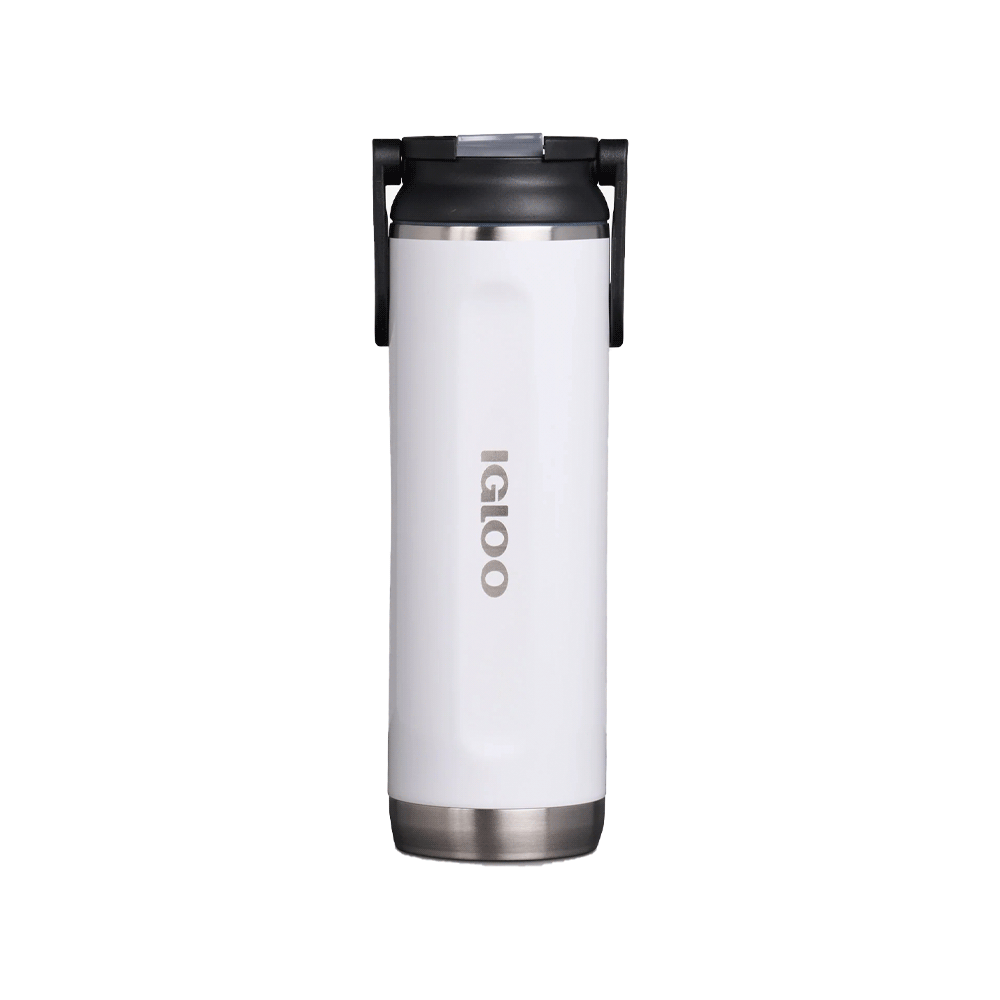 Botella termica igloo 600ml blanco c/manija 71084