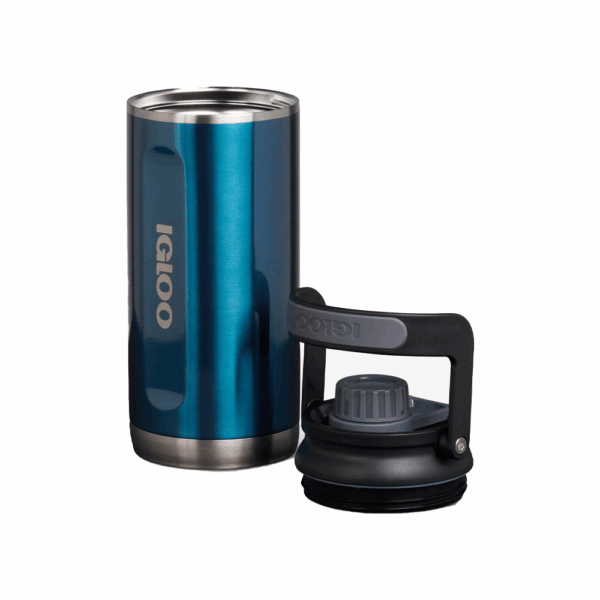 Botella termica igloo 1l  azul moderno c/manija 71091 - Imagen 3