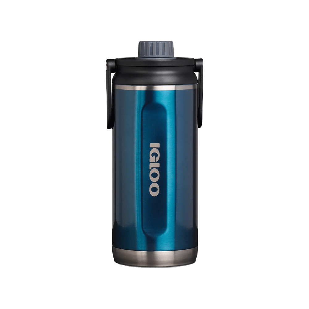Botella termica igloo 1l  azul moderno c/manija 71091