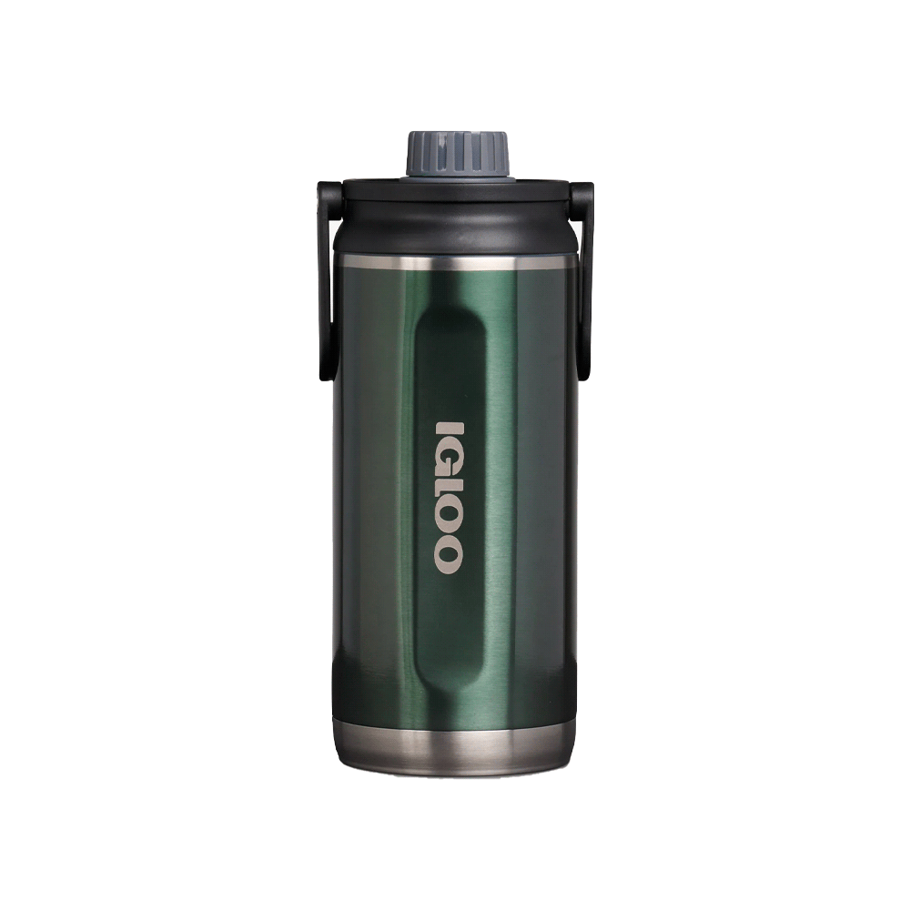 Botella termica igloo 1l  verde c/manija 71092