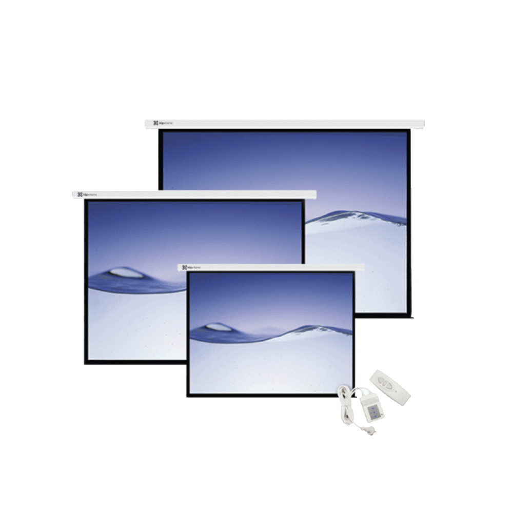 Pantalla proyector klip 100" kps-502 4:3 110v elec c/control blanco techo/p