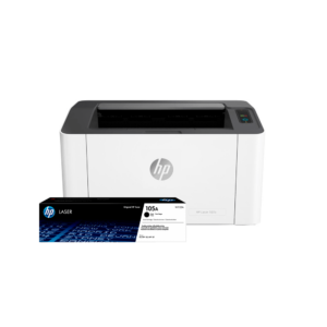Impresora hp laserjet 107a imp/usb 220v + toner hp 105a negro w1105