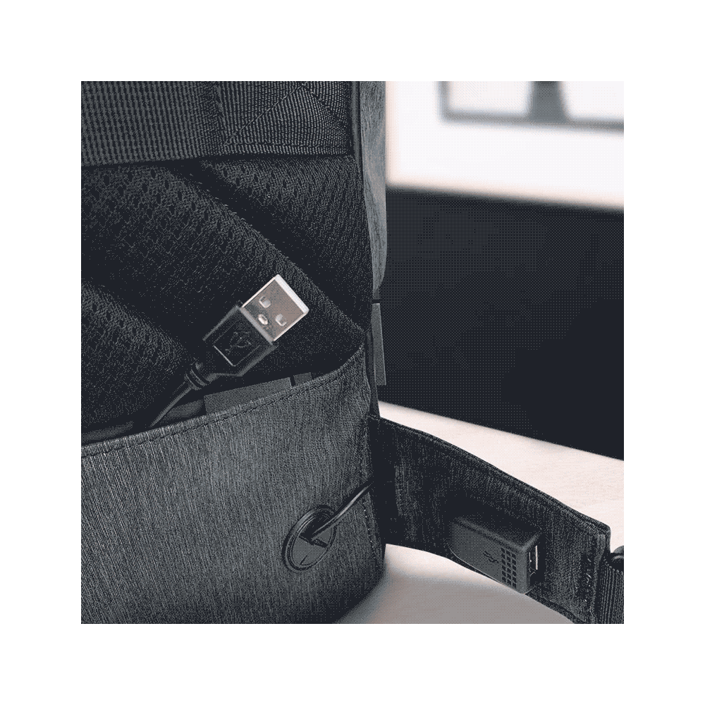 Mochila 15.6" klip knb-901gb kruiser gris