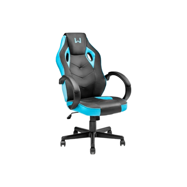 Silla gamer multilaser warrior ga218 alvar 120kg/negro-azul