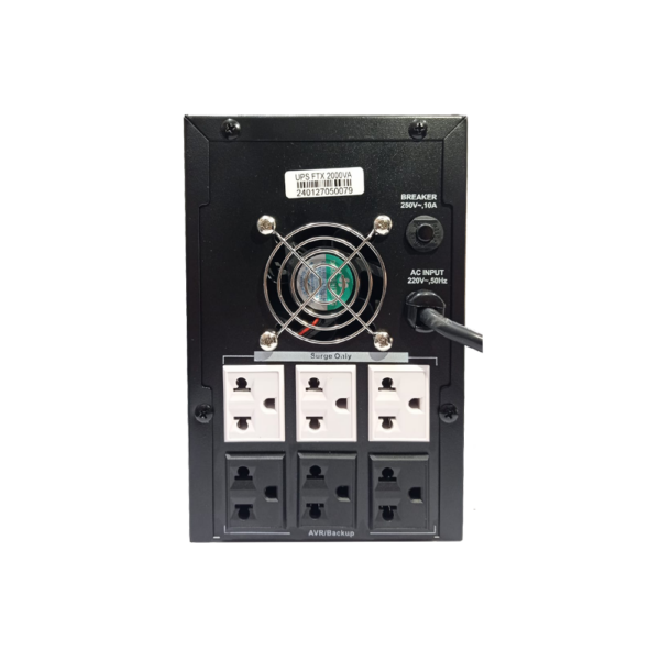 Ups ftx 220v ftx-2000va / 1200w nema universal - Imagen 2
