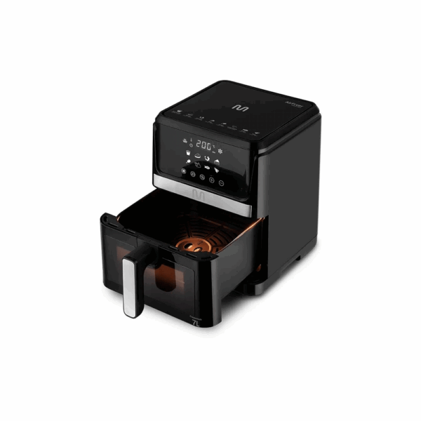 Freidora sin aceite multilaser go224eur 7l 1600w 220v negro con visor - Imagen 2