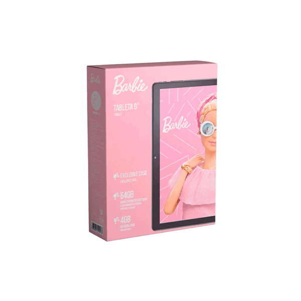 Tablet kid android multilaser nb620 qc/64gb/4g/9"/wifi/rosa barbie - Imagen 3