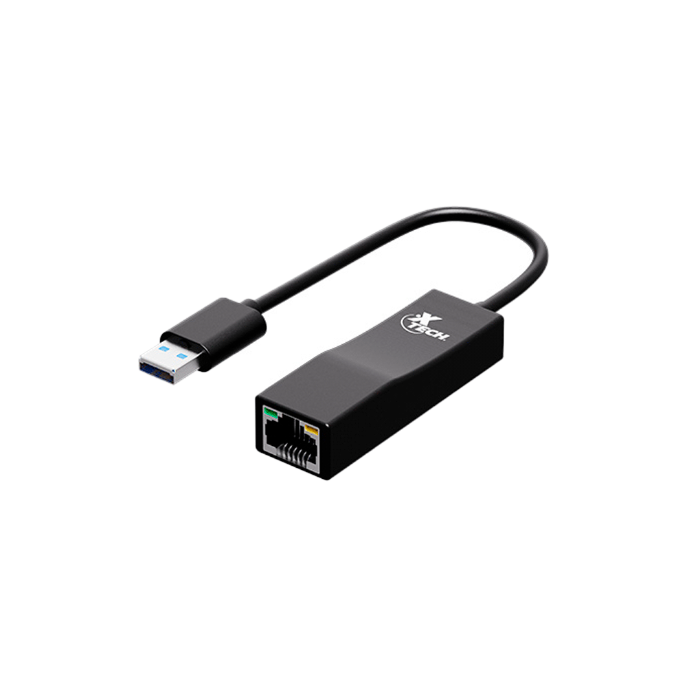 Adaptador usb3.0/rj-45 m/h xtech xtc-376 5gbps/negro