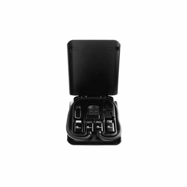 Kit usb-c c/estuche xtech xtc-570 adaptador usb-a/m-usb/lightning/negro