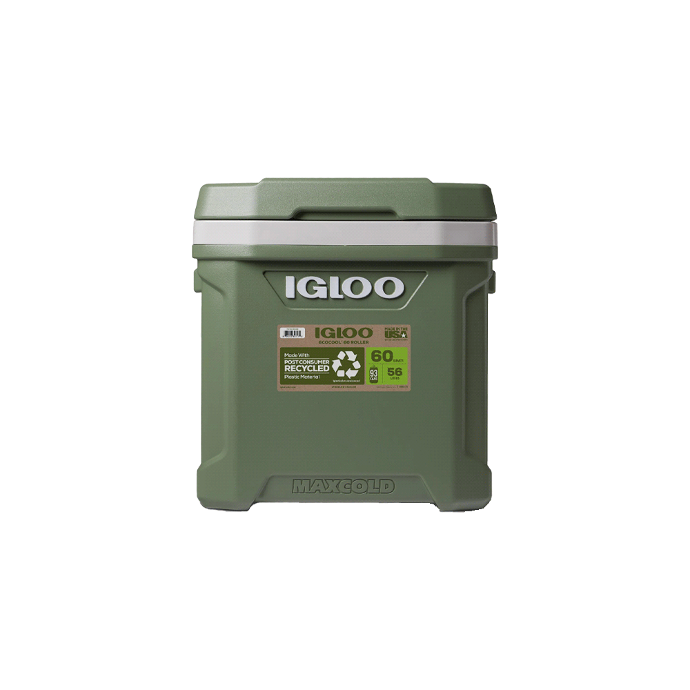 Conservadora igloo 56 litros ecocool c/ruedas verde 34777
