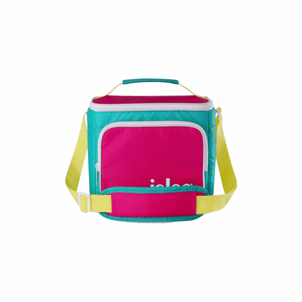 Bolsa termica igloo 9 latas retro square lunch verde/rosa 65479