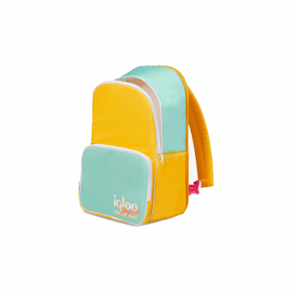 Mochila termica igloo 24 latas retro backpack amarillo/verde 60967 - Imagen 3