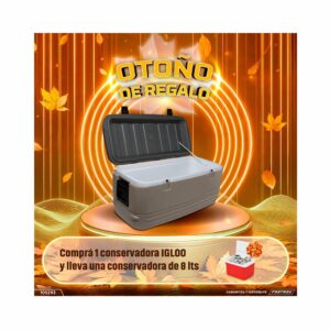 Combo conservadora igloo 113l 50360 + regalo conservadora 8l 32479