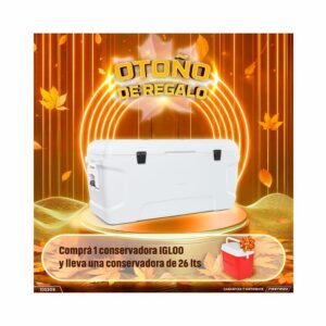 Combo conservardora igloo 142l 50074+ regalo conservadora igloo 26l 50051