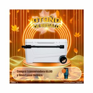 combo conservadora igloo 104l 50170 + regalo vaso igloo 950ml azul 71079
