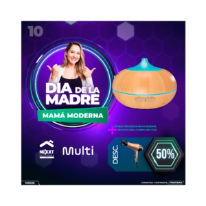 Combo secador cabello eb086 multi+difusor de aroma nexxt nha-a600