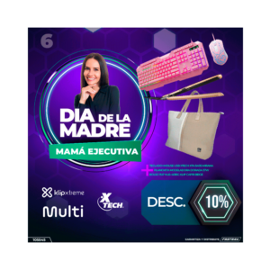 Combo planchita eb068 multi+teclado+mouse usb xtk-540s+bolso klb-461bg