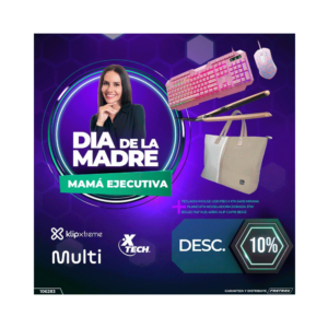 Combo planchita 45w eb068eur +teclado & mouse xtech xtk-540s+ bolso klb-461bg klip