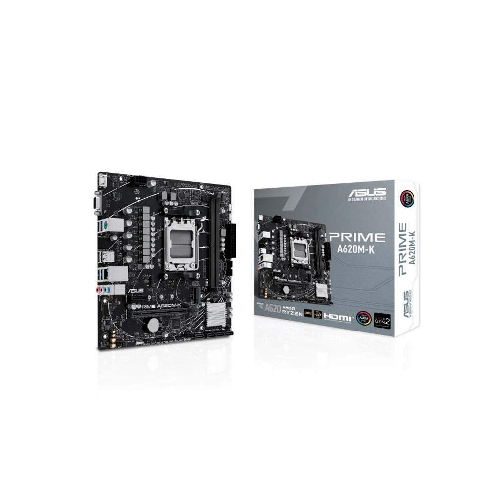 Placa madre asus am5 a620m-k ddr5 prime v/s/r/hdmi/m2/usb3.2/matx