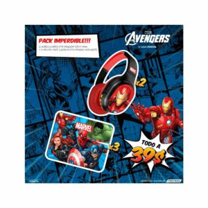 Combo auricular headset xth-m660im negro + mousepad xta-m100av xtech