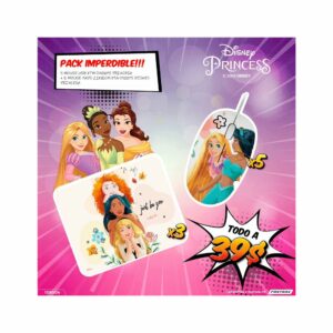 Combo mouse usb xtm-d406ps + mousepad xta-d100ps xtech disney princesa