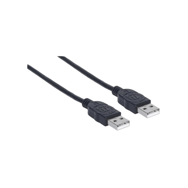 Cable usb-a m/m 3m manh 353915 negro bolsa
