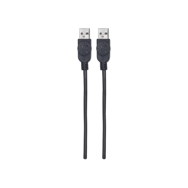 Cable usb-a m/m 3m manh 353915 negro bolsa