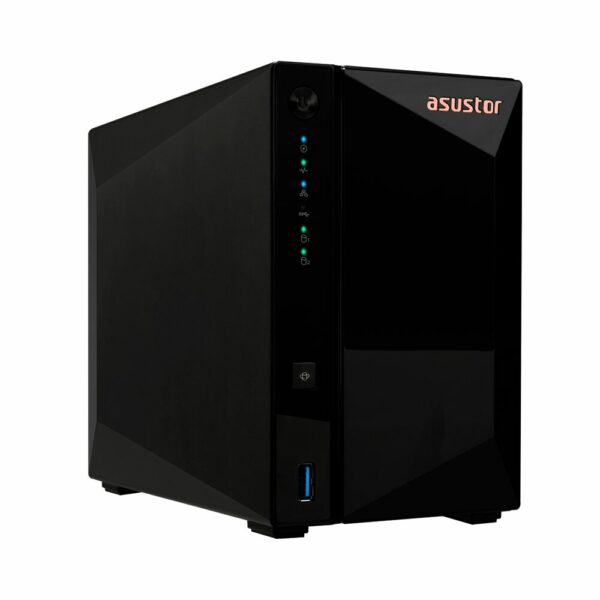 Almacenamiento nas asustor as3302t v2 qc 1.7/2bay/2g/1-gblan/3 usb3.2 - Imagen 2