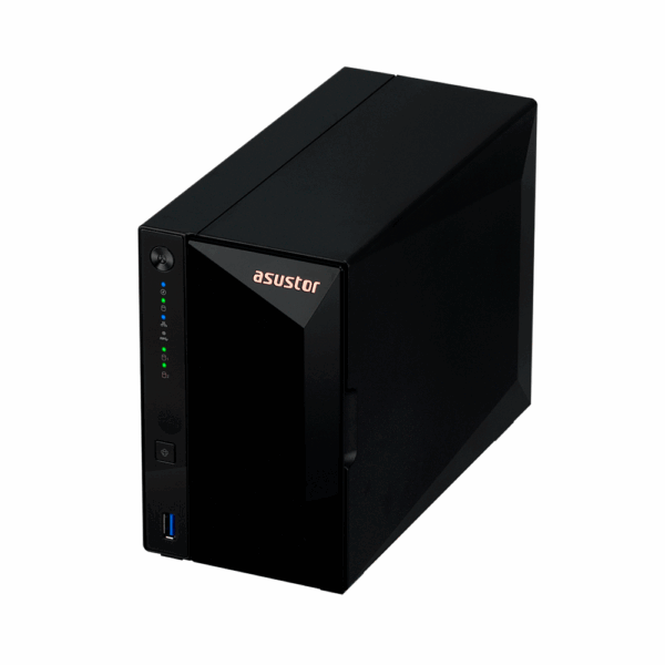 Almacenamiento nas asustor as3302t v2 qc 1.7/2bay/2g/1-gblan/3 usb3.2 - Imagen 4