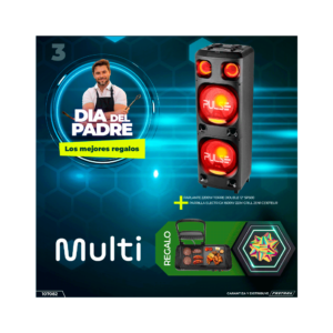 Combo parlante 2200w torre double 12" sp500+ parrilla electr 1600w 2en1 ce107eur multi