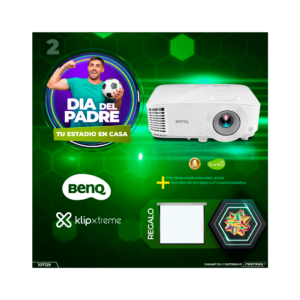 Combo proyector benq mw550 3600l wxga + pant proy 60" kps-380w klip