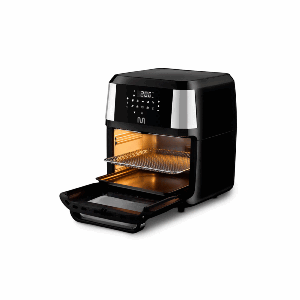 Horno/freidora sin aceite multilaser 12l 1800w 220v negro go226 - Imagen 2