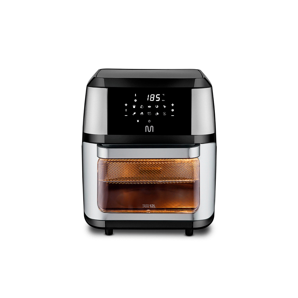 Horno/freidora sin aceite multilaser 12l 1800w 220v negro go226