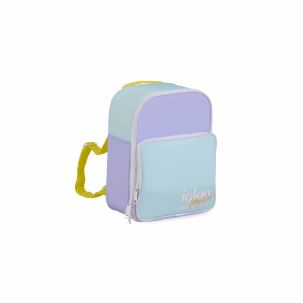 Mochila termica igloo 12 latas retro lila/amarillo 63074 - Imagen 2